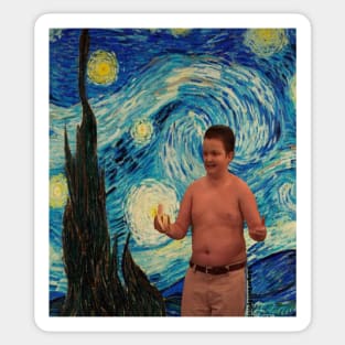 Starry Night Gibby Sticker